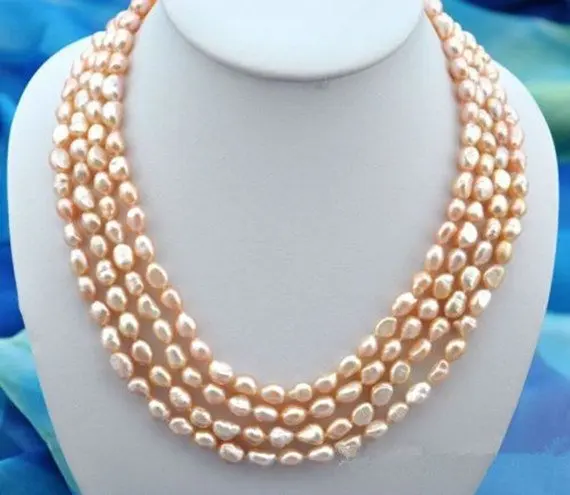 4rows Pink Color Baroque Pearl Jewelry Sets Necklace Earrings Pearl Sets For Women Party Jewelry Wedding Birthday Christmas Gift
4rows Pink Color Baroque Pearl Jewelry Sets Necklace Earrings Pearl Sets For Women Party Jewelry Wedding Birthday Christmas Gift
