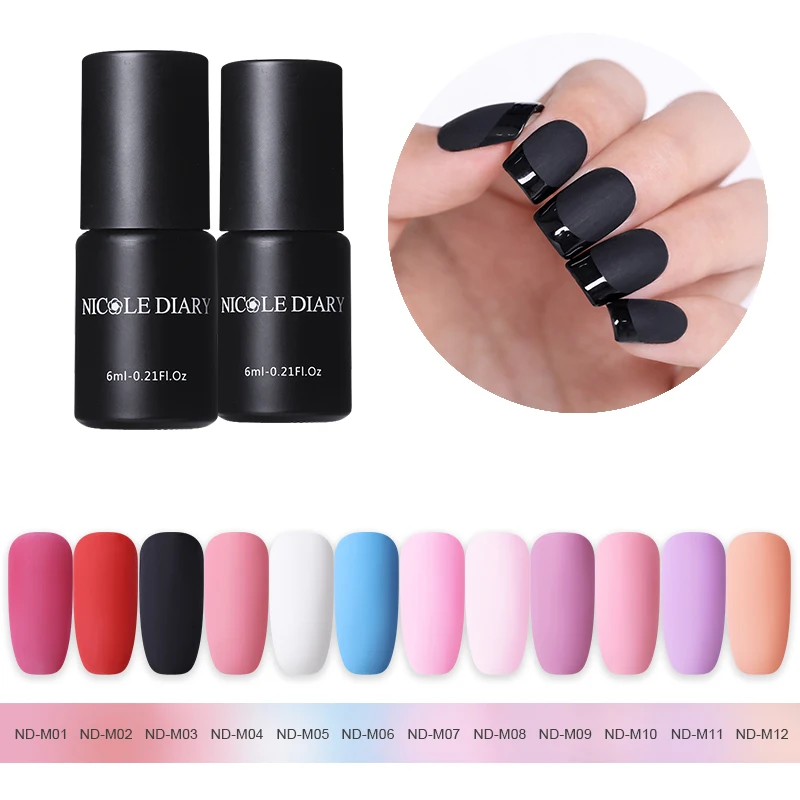 NICOLE DIARY 6ml Matte One Step UV Gel Polish Colorful Pink Black Soak Off UV Gel Varnish Long Lasting Nail Art Design
NICOLE DIARY 6ml Matte One Step UV Gel Polish Colorful Pink Black Soak Off UV Gel Varnish Long Lasting Nail Art Design