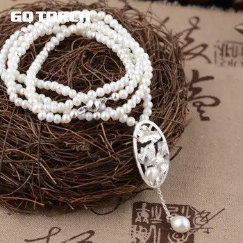 GQTORCH Natural Freshwater Pearl Necklace Beads Chain For Women With Real 925 Sterling Silver Pendant Flower Carved Fine Jewelry
GQTORCH Natural Freshwater Pearl Necklace Beads Chain For Women With Real 925 Sterling Silver Pendant Flower Carved Fine Jewelry