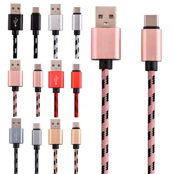 500pcs 1m 2m 3m Fabric Braided Nylon Type C Accessory Bundles Usb line for Nexus 5X/6P OnePlus 2 ZUK Z1 Xiaomi
500pcs 1m 2m 3m Fabric Braided Nylon Type C Accessory Bundles Usb line for Nexus 5X/6P OnePlus 2 ZUK Z1 Xiaomi