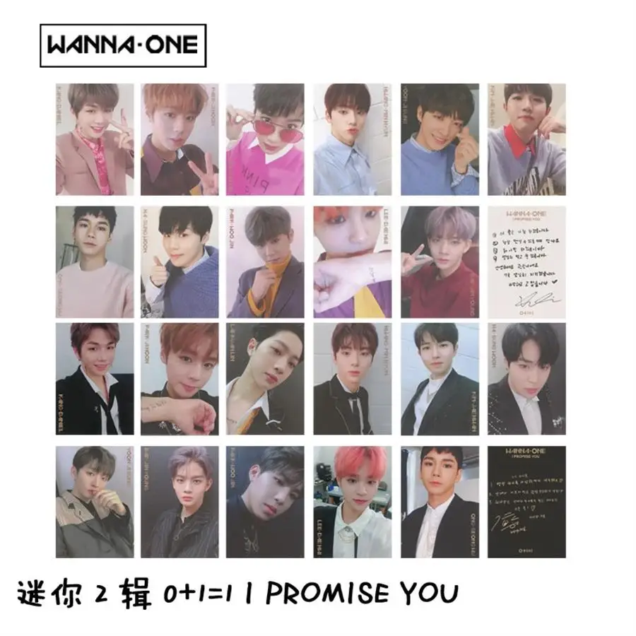Kpop WANNA ONE I Promise You Album Paper Photo Cards Self Made Signature Photocard Poster 11pcs/set
Kpop WANNA ONE I Promise You Album Paper Photo Cards Self Made Signature Photocard Poster 11pcs/set