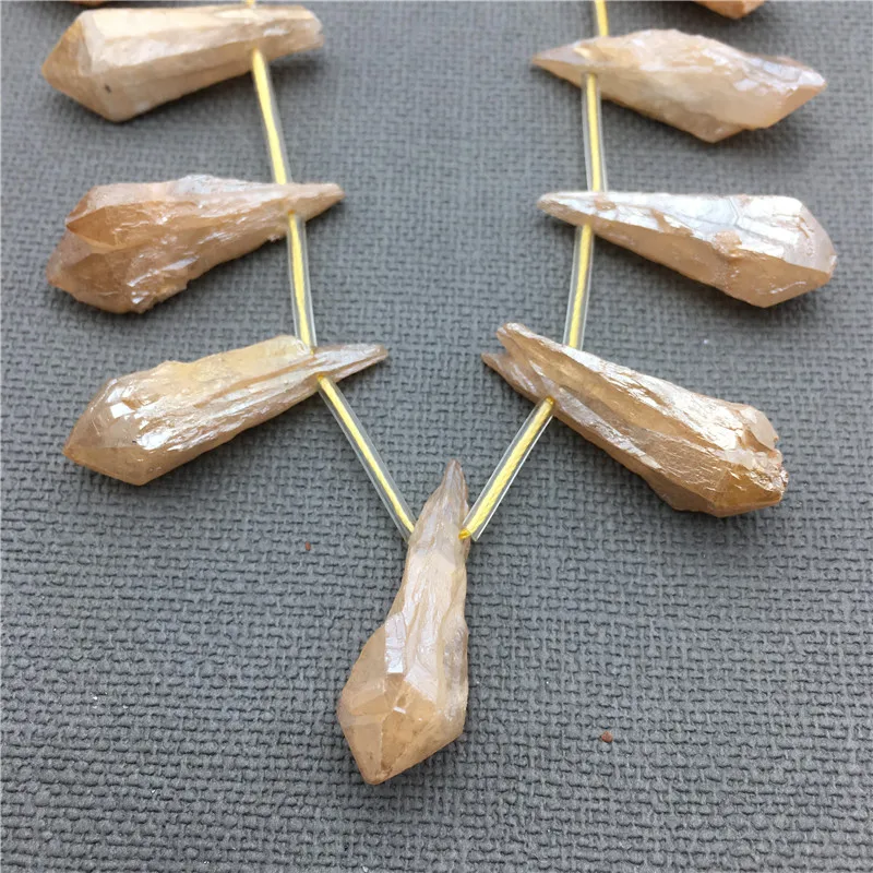 MY0124 Rough Orange Crystal Quartz Point Beads Raw stick Titanium Crystal Point Beads Strand,Titanium Quartz Nugget Point
MY0124 Rough Orange Crystal Quartz Point Beads Raw stick Titanium Crystal Point Beads Strand,Titanium Quartz Nugget Point