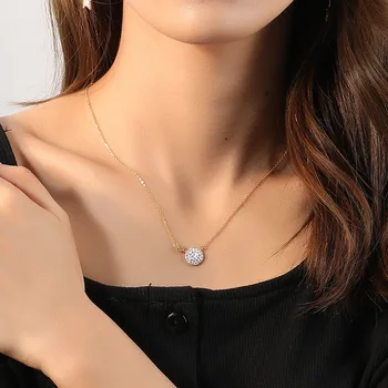 Silvology 925 Sterling Silver Multicolor Zircon Necklace Gold Round Light Luxury Pendant Necklace for Women Fashionable Jewelry 
Silvology 925 Sterling Silver Multicolor Zircon Necklace Gold Round Light Luxury Pendant Necklace for Women Fashionable Jewelry