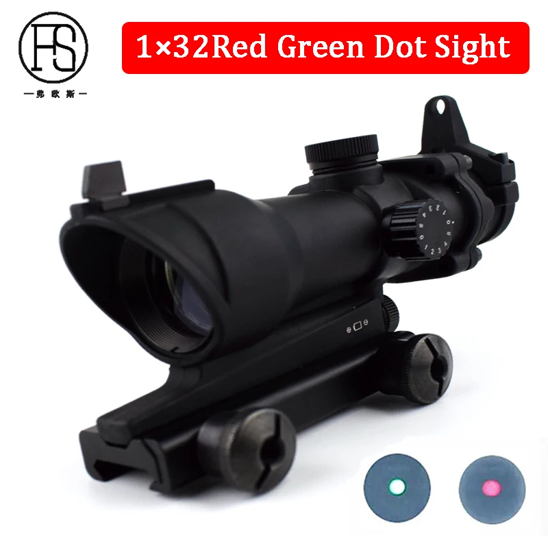 ACOG 1X32 Tactical Red Green Dot Sight Military Shooting Optics Scope Outdoor Hunting Riflescope For 20mm Rail Rifle
ACOG 1X32 Tactical Red Green Dot Sight Military Shooting Optics Scope Outdoor Hunting Riflescope For 20mm Rail Rifle