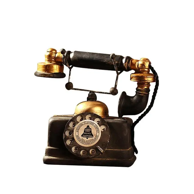 Vintage Style Old-fashioned Resin Artificial Telephone Model Retro Resin Home Decoration Accessories Figurines Miniatures Craft
Vintage Style Old-fashioned Resin Artificial Telephone Model Retro Resin Home Decoration Accessories Figurines Miniatures Craft