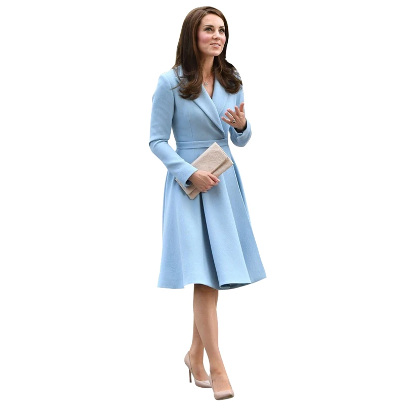 autumn winter clothes women kate middleton dress blue notched collar concealed snap button belt knee length a line elegant dress
autumn winter clothes women kate middleton dress blue notched collar concealed snap button belt knee length a line elegant dress