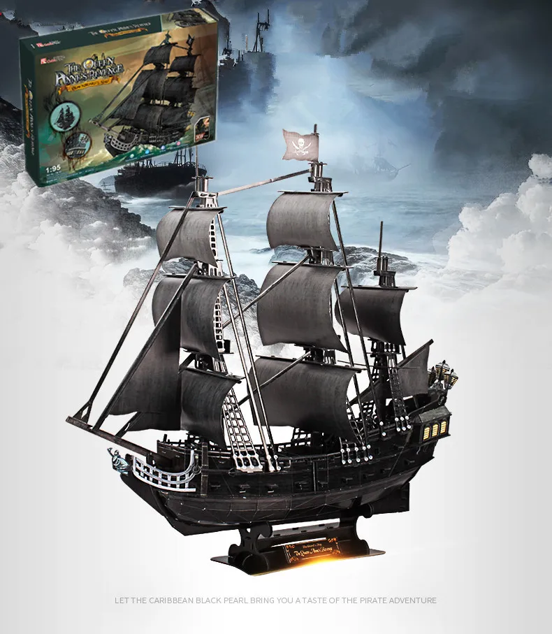 Caribbean Pirate Ship Model Assembled Building Puzzle Blocks Educational Toys Building model Interesting gifts
Caribbean Pirate Ship Model Assembled Building Puzzle Blocks Educational Toys Building model Interesting gifts