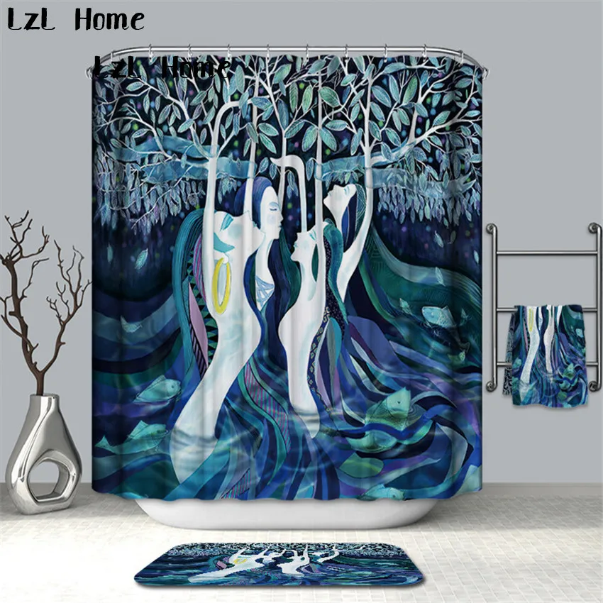 LzL Home Abstract Art Pattern Shower Curtain Waterproof Polyester Fabric Shower Curtain For Bathroom With 12 Hooks High Quality
LzL Home Abstract Art Pattern Shower Curtain Waterproof Polyester Fabric Shower Curtain For Bathroom With 12 Hooks High Quality
