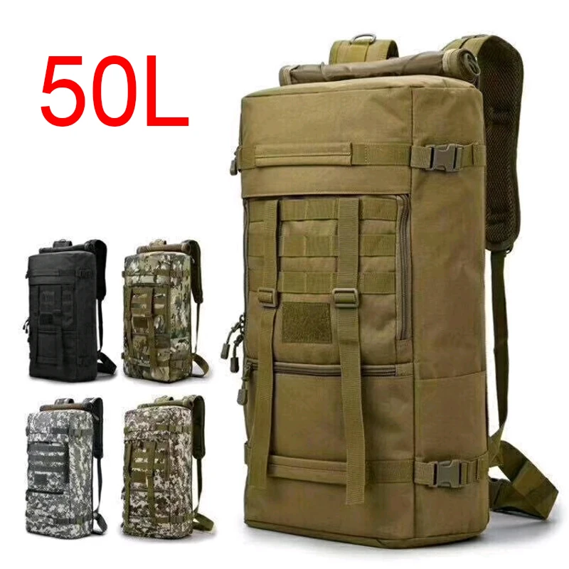 50L Military Tactical Backpack Camping Hiking Backpack Bags Mountaineering Bag Trekking Climbing Ouutdoor Sport Army Bag
50L Military Tactical Backpack Camping Hiking Backpack Bags Mountaineering Bag Trekking Climbing Ouutdoor Sport Army Bag