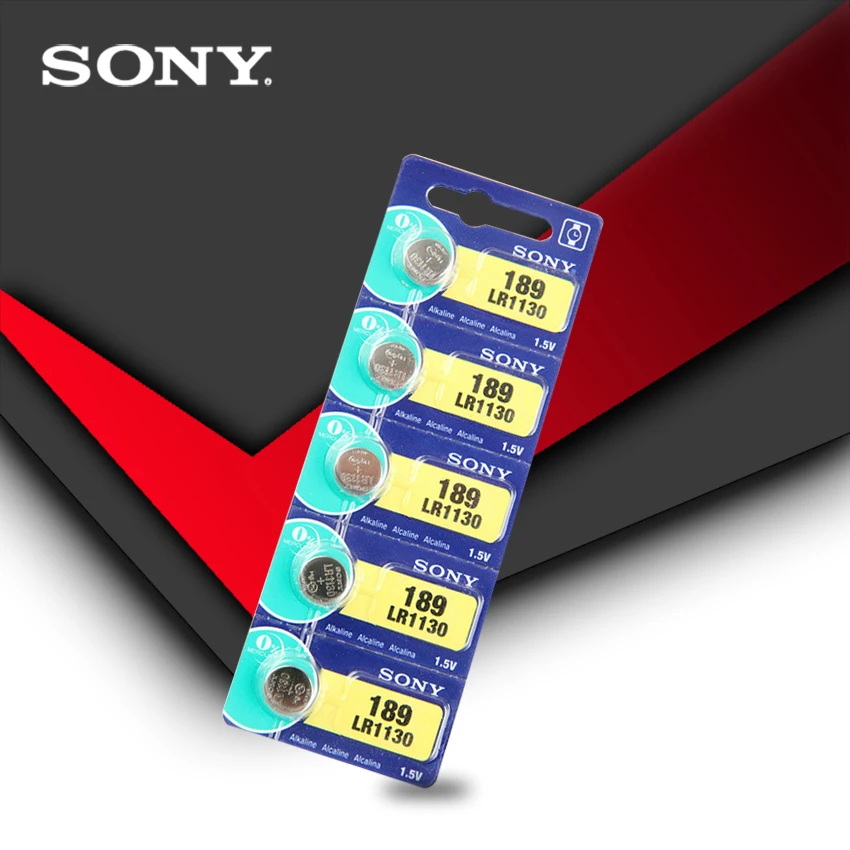 5pc Sony 100% Original Battery Cell 1.5V AG10 LR1130 AG10 389 LR54 SR54 SR1130W 189 LR1130 Button Batteries MADE IN JAPAN
5pc Sony 100% Original Battery Cell 1.5V AG10 LR1130 AG10 389 LR54 SR54 SR1130W 189 LR1130 Button Batteries MADE IN JAPAN