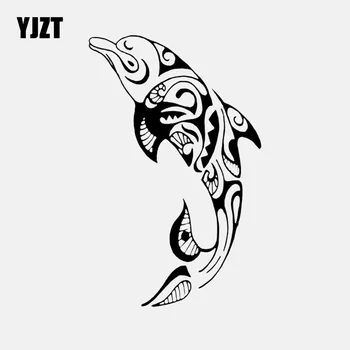YJZT 9.8CM*15.4CM Tribal Dolphin Wildlife Vinyl Decal Fishing Car Sticker Decor Art Black/Silver C24-0561 
YJZT 9.8CM*15.4CM Tribal Dolphin Wildlife Vinyl Decal Fishing Car Sticker Decor Art Black/Silver C24-0561