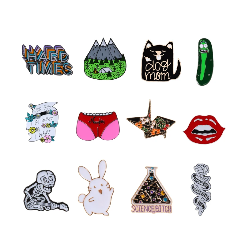 New Creative Brooches Feminism Science Magic Beaker Lips Women Shirt Enamel Badge Pin Gothic Skull Men Denim Button Pins Jewelry
New Creative Brooches Feminism Science Magic Beaker Lips Women Shirt Enamel Badge Pin Gothic Skull Men Denim Button Pins Jewelry