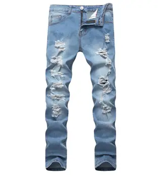 Fashion Style Big Hole Mens Jeans Luxury Men Skinny Denim Ripped Distressed High Elastic Hip Hop Pants With Elastic
Fashion Style Big Hole Mens Jeans Luxury Men Skinny Denim Ripped Distressed High Elastic Hip Hop Pants With Elastic