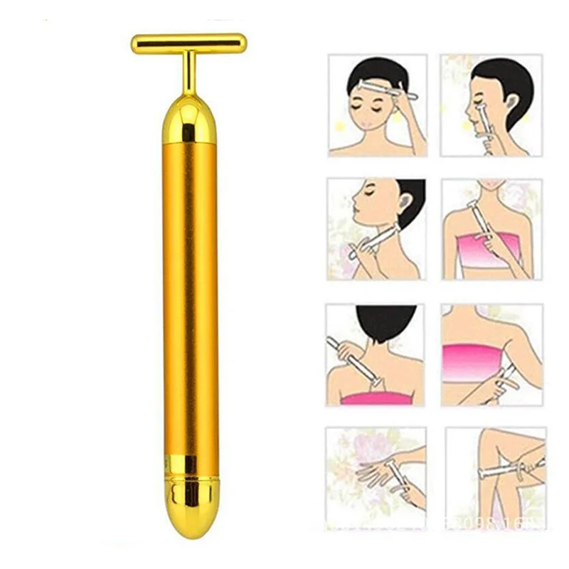 Slimming Face Pop 24k Gold Colour Vibration Facial Beauty Stick Lift Skin Tightening Wrinkle Bar
Slimming Face Pop 24k Gold Colour Vibration Facial Beauty Stick Lift Skin Tightening Wrinkle Bar