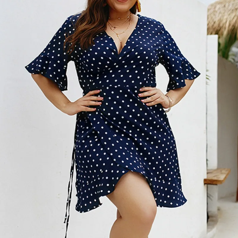 4XL Plus Size Women Dot Printed Dress Summer Autumn Polka Dot Party Dresses Big Size Female Boho Sundress Oversized Yellow A019
4XL Plus Size Women Dot Printed Dress Summer Autumn Polka Dot Party Dresses Big Size Female Boho Sundress Oversized Yellow A019