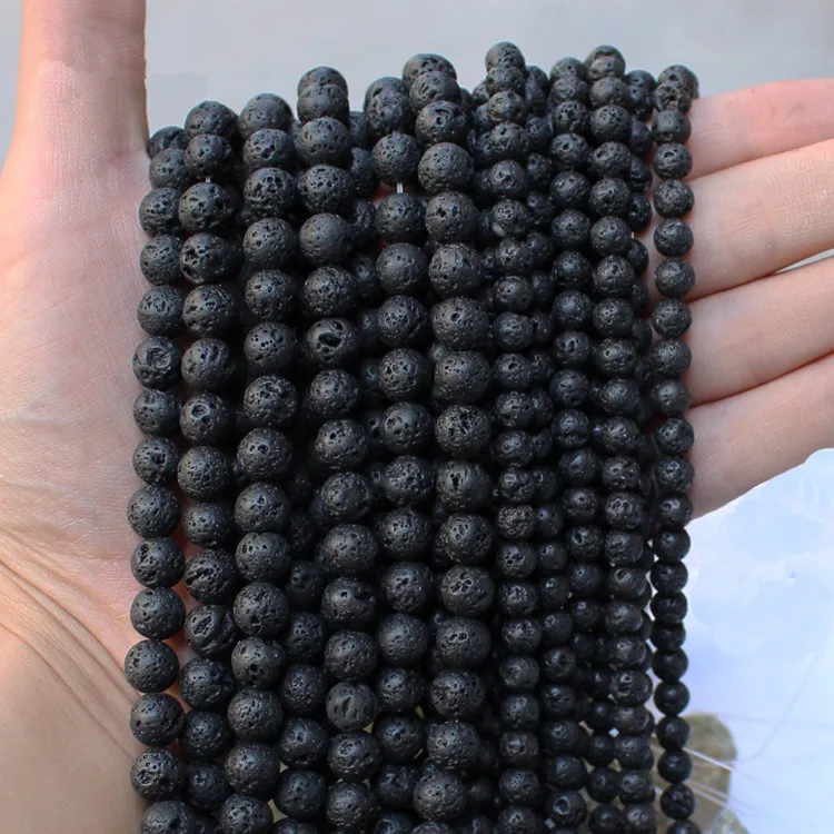 DIY Multi-size optional 4/6/8/10/12/14mm Black Volcanic Lava Stone Natural Stone Beads Spacer Beads For Jewelry Making
DIY Multi-size optional 4/6/8/10/12/14mm Black Volcanic Lava Stone Natural Stone Beads Spacer Beads For Jewelry Making