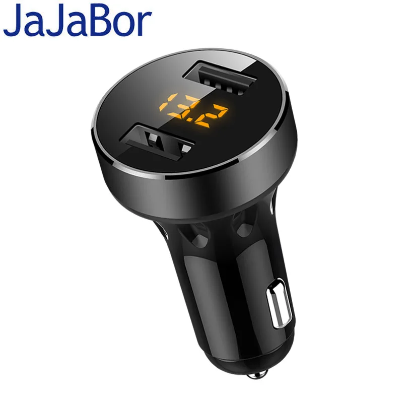 JaJaBor Car Charger Adapter with 2 USB Port Fast Charging With LED Digital Display Quick Charge QC3.0 Voltage Diaplay
JaJaBor Car Charger Adapter with 2 USB Port Fast Charging With LED Digital Display Quick Charge QC3.0 Voltage Diaplay