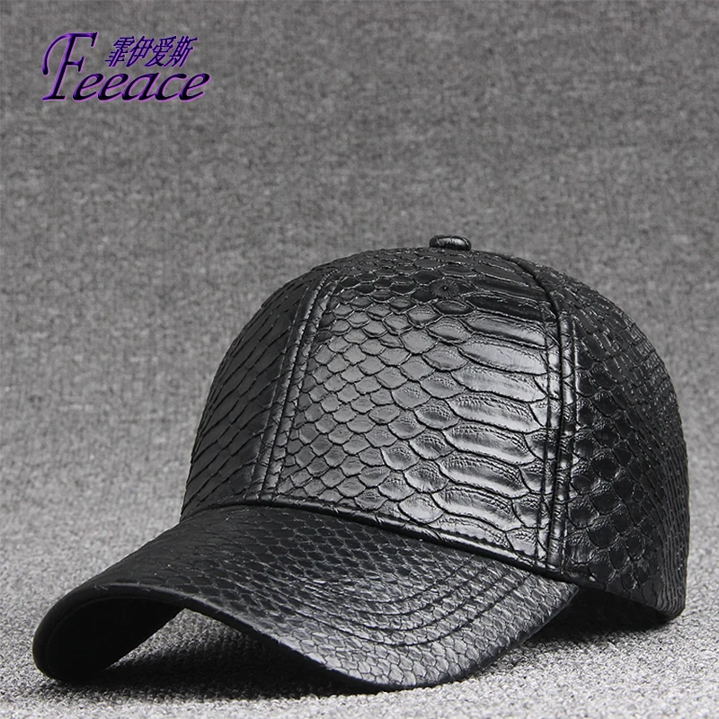 PU hat, snake grain baseball cap, sun hat, men's and women's fashionable baseball cap, spring and autumn sports cap. B-14082
PU hat, snake grain baseball cap, sun hat, men's and women's fashionable baseball cap, spring and autumn sports cap. B-14082