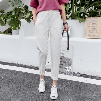 Real shot fashion ladies casual pants 2019 spring and summer nine pants loose harem pants large size elastic waist pants
Real shot fashion ladies casual pants 2019 spring and summer nine pants loose harem pants large size elastic waist pants