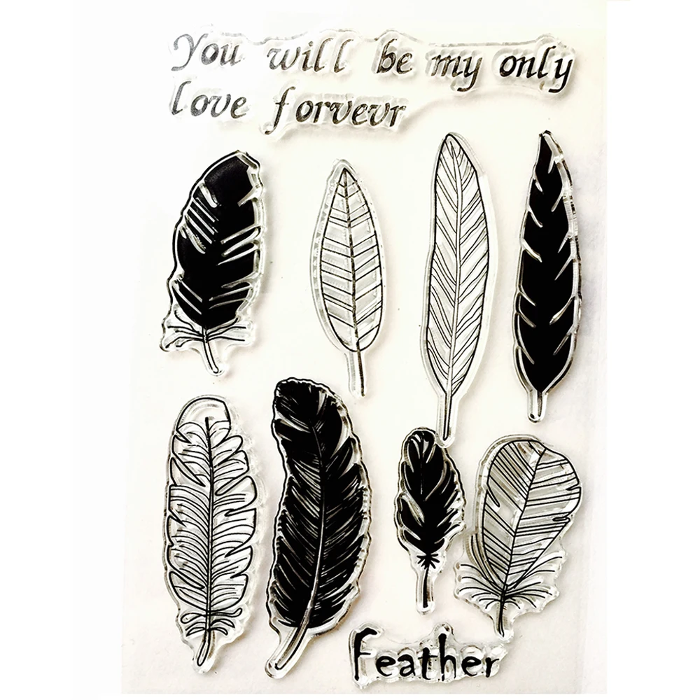 11*16cm Feather Letter Rubber Stamp Tool Stamping Dies Scrapbooking Embossing Folder Stencils DIY Decor Gift Card Craft Mold
11*16cm Feather Letter Rubber Stamp Tool Stamping Dies Scrapbooking Embossing Folder Stencils DIY Decor Gift Card Craft Mold