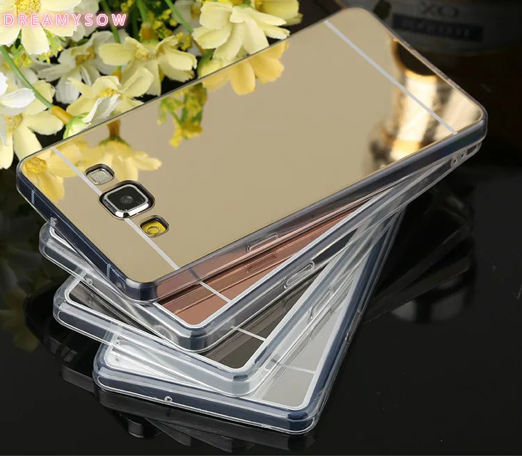 

Top Quality Mirror Protector Cover Case For Samsung S9 S8 Plus A7 J3 J5 J7 2016 Grand Prime G530 Note 3 4 5 Electroplating