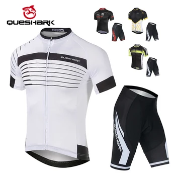 Queshark Short Sleeve Men Cycling Clothes Polyester Cycling Jersey Set Men Cycling Suit Set Summer Bicycle Clothes 
Queshark Short Sleeve Men Cycling Clothes Polyester Cycling Jersey Set Men Cycling Suit Set Summer Bicycle Clothes