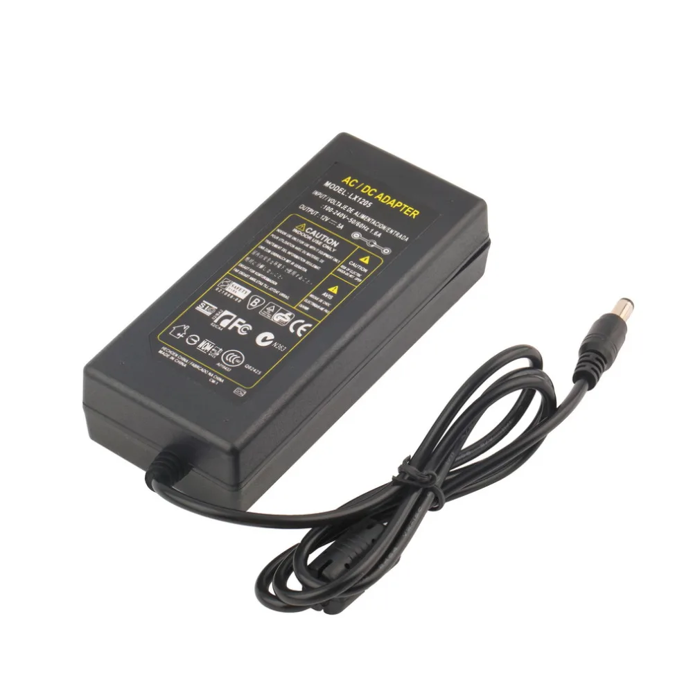 1pc Lowest Price AC Converter Adapter For DC 12V 5A 5.5mm 2.5mm 2.1mm LED Power Supply Charger For LED Strip Wireless Router
1pc Lowest Price AC Converter Adapter For DC 12V 5A 5.5mm 2.5mm 2.1mm LED Power Supply Charger For LED Strip Wireless Router