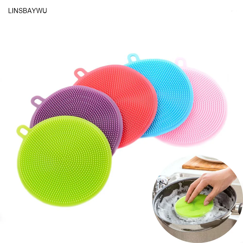 Multi-function Bowl Cleaning Brush Silicone Bowl Dish Cleaning Brushes Household Kitchen Pot Pan Washing Tool Vegetable Brushes
Multi-function Bowl Cleaning Brush Silicone Bowl Dish Cleaning Brushes Household Kitchen Pot Pan Washing Tool Vegetable Brushes