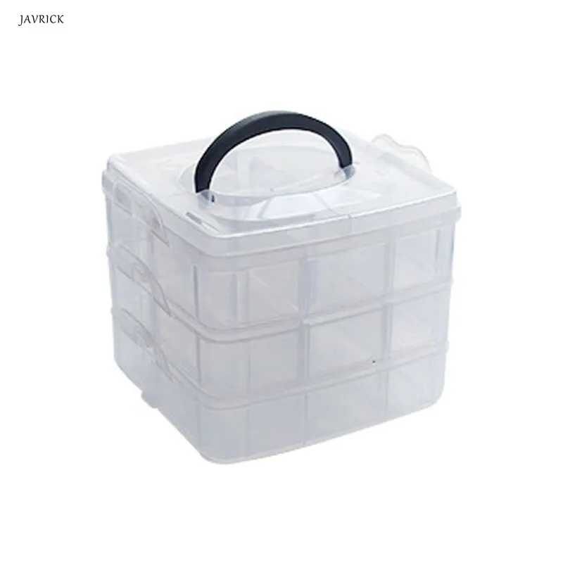 3 Layer 18 Grids Transparent Portable Large Adjustable Jewelery Organizer Storage Box Container Case Display
3 Layer 18 Grids Transparent Portable Large Adjustable Jewelery Organizer Storage Box Container Case Display