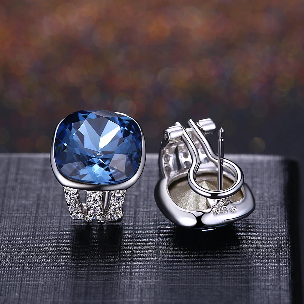 Elements Crystal Stud Earrings for Women Bijoux En Argent 925Style Simple Geometric Sterling Silver 925 Geometric Earrings
Elements Crystal Stud Earrings for Women Bijoux En Argent 925Style Simple Geometric Sterling Silver 925 Geometric Earrings