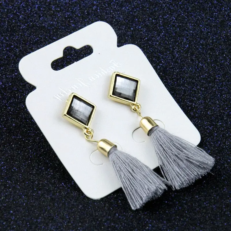 Long Tassel Earrings for women Pendientes Fashion Jewelry black gray red colours female gifts New earring 2019 New Hot
Long Tassel Earrings for women Pendientes Fashion Jewelry black gray red colours female gifts New earring 2019 New Hot