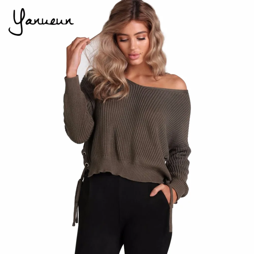 Yanueun 2017 New Fashion Women's Sweaters And Pullovers Ladies Side Lace Up V-neck Knitted Sweaters Casual Loose Tops
Yanueun 2017 New Fashion Women's Sweaters And Pullovers Ladies Side Lace Up V-neck Knitted Sweaters Casual Loose Tops