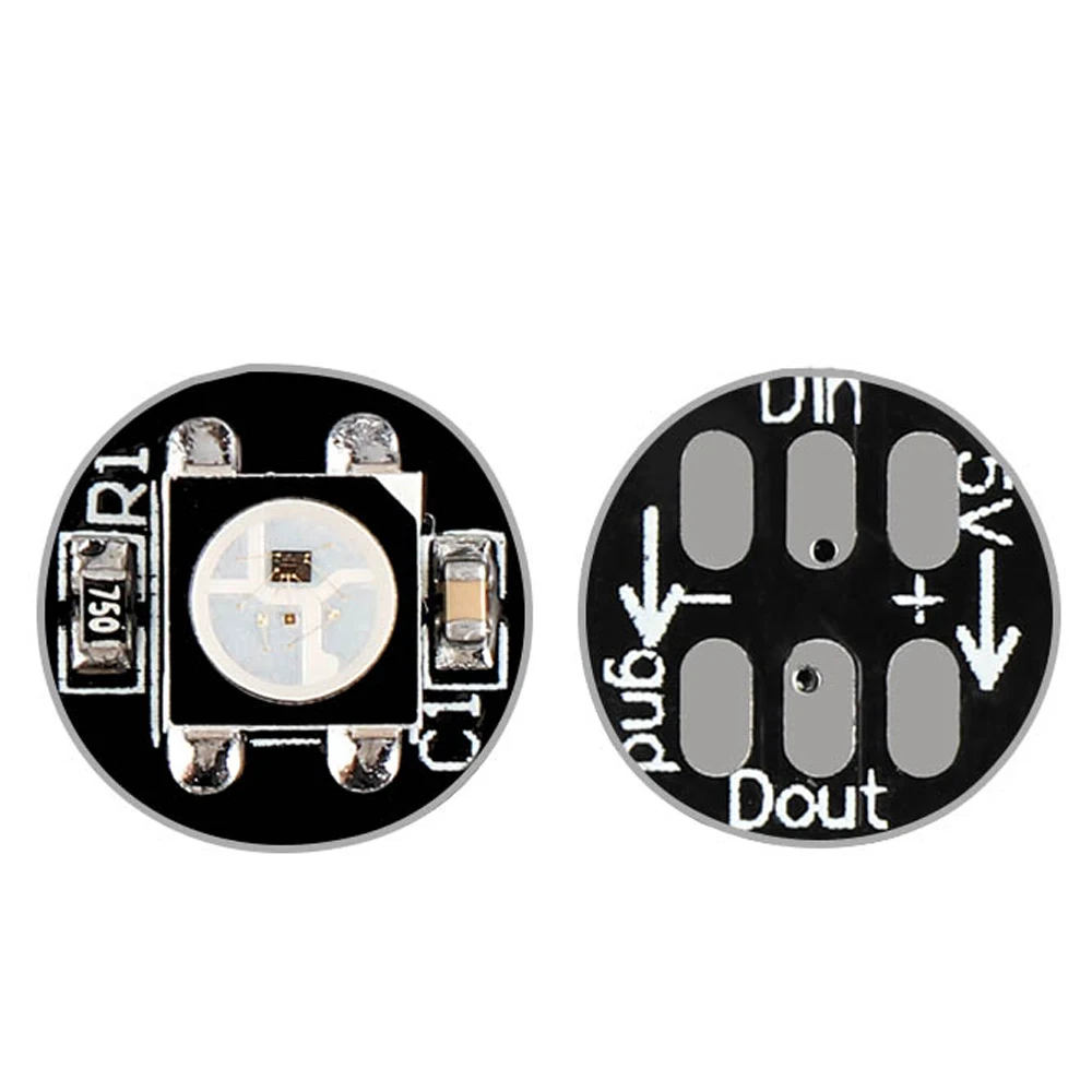DIY WS2812B mini LED Chip & Heatsink Board DC5V WS2812 5050 RGB Color Addressable LED pixels Light black PCB
DIY WS2812B mini LED Chip & Heatsink Board DC5V WS2812 5050 RGB Color Addressable LED pixels Light black PCB