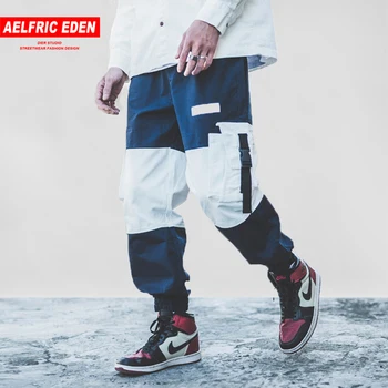 Aelfric Eden mens Cargo Pants Casual Harajuku Color Block Patchwork Ribbon Side Pockets Trousers Hip Hop Fashion Streetwear B056
Aelfric Eden mens Cargo Pants Casual Harajuku Color Block Patchwork Ribbon Side Pockets Trousers Hip Hop Fashion Streetwear B056