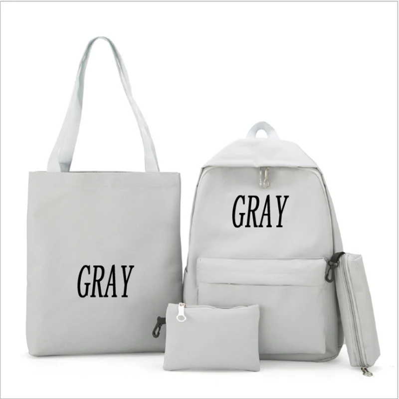 School Bags for Teenagers Large Capacity Color Words Printing Preppy Style Backpack Sets Rucksack/Bagpack Solid Color Book Bags
School Bags for Teenagers Large Capacity Color Words Printing Preppy Style Backpack Sets Rucksack/Bagpack Solid Color Book Bags