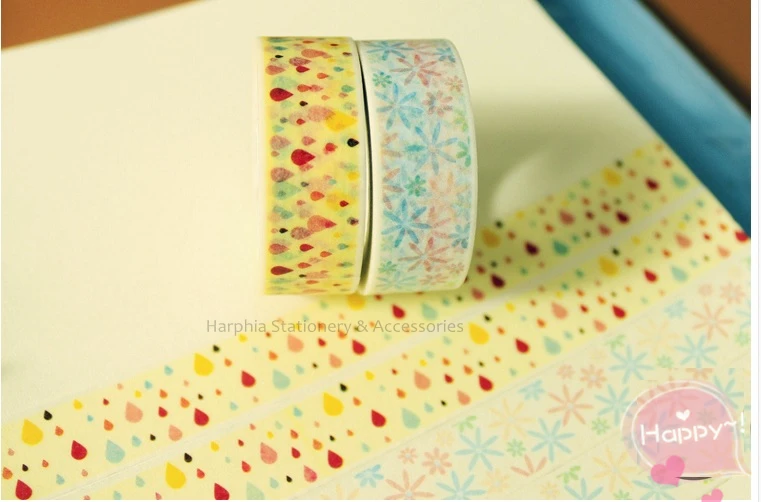15mm*10m DIY cute paper washi masking decorative planner adhesive tapes school supplies Scrapbooking Tools blue yellow color
15mm*10m DIY cute paper washi masking decorative planner adhesive tapes school supplies Scrapbooking Tools blue yellow color