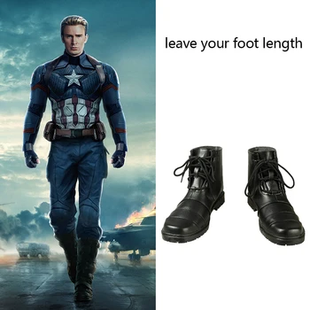 Avengers 4 Endgame Costume Captain America Steven Rogers Cosplay Boots Leather Shoes Superhero Halloween Men Shoes Custom Made
Avengers 4 Endgame Costume Captain America Steven Rogers Cosplay Boots Leather Shoes Superhero Halloween Men Shoes Custom Made