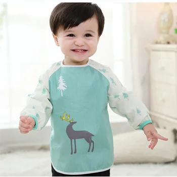 110CM Baby Boy Bibs Waterproof Long Sleeve Girl Bibs Kids Burp Cloth Feeding Bib with Pocket Child Apron Smock For 0-3Y
110CM Baby Boy Bibs Waterproof Long Sleeve Girl Bibs Kids Burp Cloth Feeding Bib with Pocket Child Apron Smock For 0-3Y