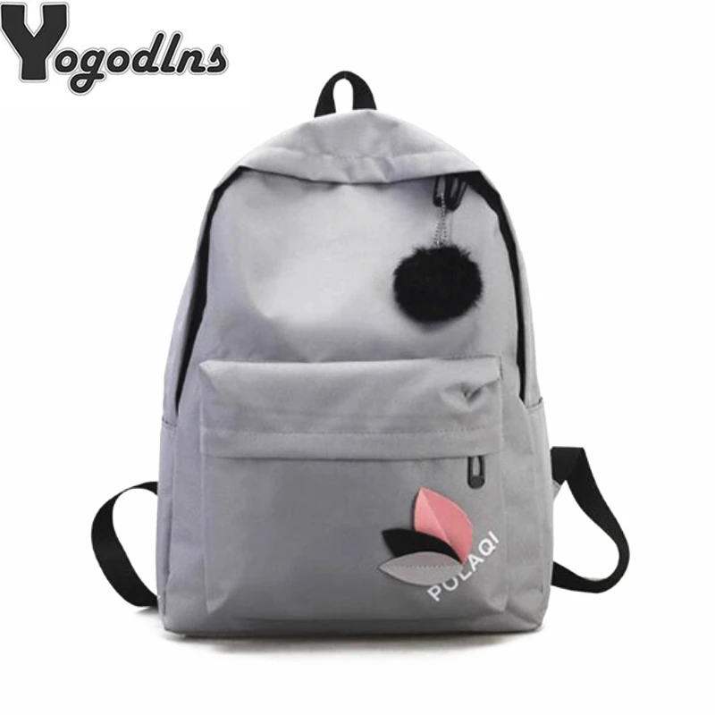 Casual Canvas Backpack Student Shoulder Bag Fashion School Book rucksack Teenagers Appliques Fur Ball Knapsack Preppy Style bag
Casual Canvas Backpack Student Shoulder Bag Fashion School Book rucksack Teenagers Appliques Fur Ball Knapsack Preppy Style bag