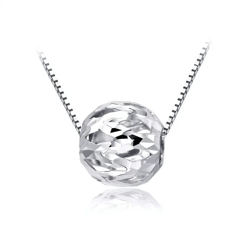 Chic PT950 Transfer Good Luck Bead Pendant Platinum White Solid Gold Hollow Ball Necklace for Women Female Gift Fine Jewelry
Chic PT950 Transfer Good Luck Bead Pendant Platinum White Solid Gold Hollow Ball Necklace for Women Female Gift Fine Jewelry