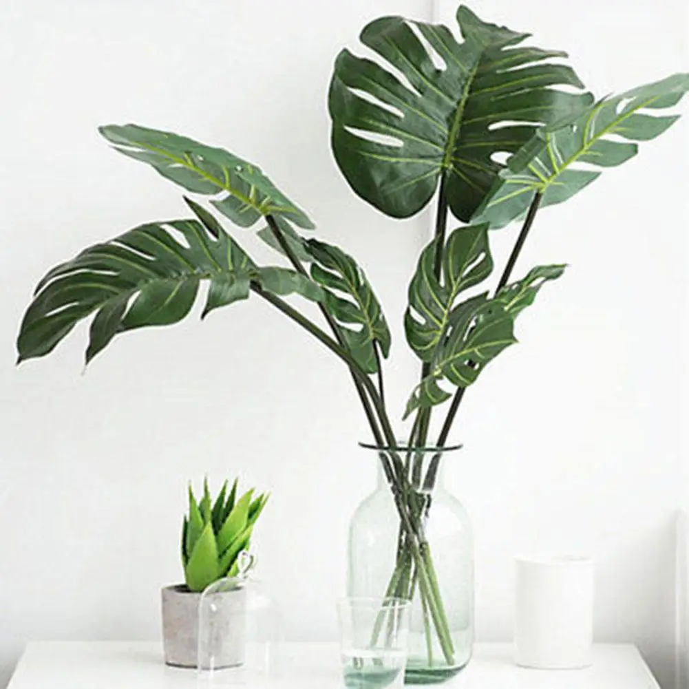 New Arrival 1Pc Artificial Monstera Cuban Royal Palm Leaf Fake Tree Plant Home Office Decor Drop Shipping
New Arrival 1Pc Artificial Monstera Cuban Royal Palm Leaf Fake Tree Plant Home Office Decor Drop Shipping