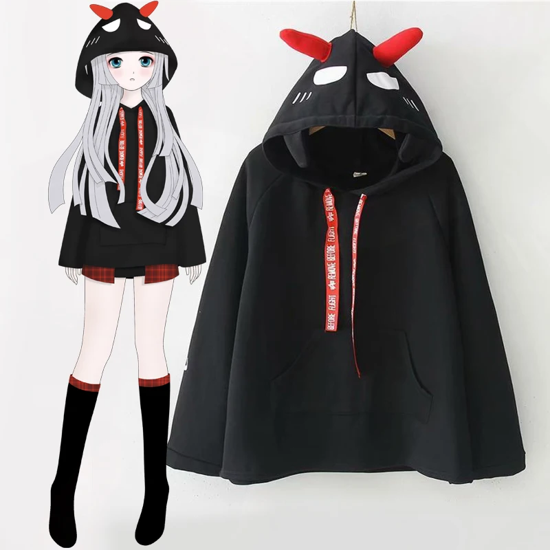 Japanese Harajuku Cute Devil Ears Hooded Black Sweatshirt Preppy Style Back Demon Pattern Hoodie Tops Cool Girl Autumn
Japanese Harajuku Cute Devil Ears Hooded Black Sweatshirt Preppy Style Back Demon Pattern Hoodie Tops Cool Girl Autumn