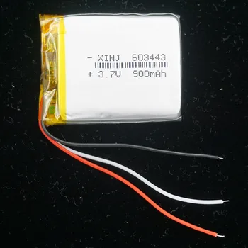 XINJ 3.7V 900mAh 3wires for thermistor Li lithium-polymer battery Li po cell For PDA driving recorder Phone Camera E-book 603443
XINJ 3.7V 900mAh 3wires for thermistor Li lithium-polymer battery Li po cell For PDA driving recorder Phone Camera E-book 603443