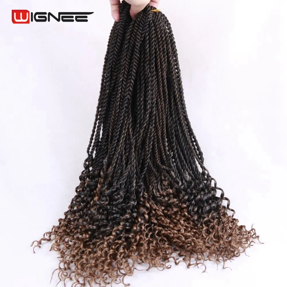 Wignee 20 Inches Curly Senegalese Twist Crochet Braiding Synthetic Hair Extension For Black Women Africa American Hair Braiding
Wignee 20 Inches Curly Senegalese Twist Crochet Braiding Synthetic Hair Extension For Black Women Africa American Hair Braiding