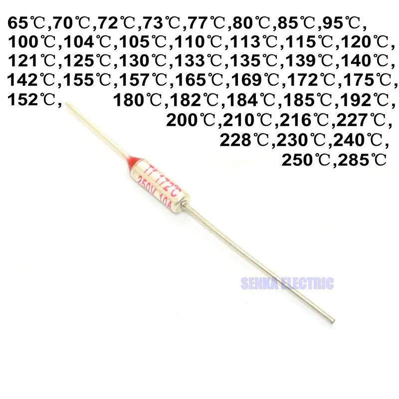 2 Pcs FR Series 185 Degree 250V 10A Electronic Rice Cooker Thermal Links 2 Pcs FR Series 185 Degree 250V 10A Electronic Rice Cooker Thermal Links