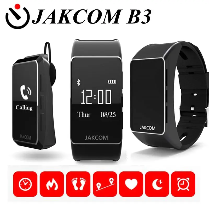 Original Jakcom B3 Smart Band Watch 2 in 1 Bluetooth Smart Bracelet + Bluetooth Headset Wristbands For Android/IOS Smartphones
Original Jakcom B3 Smart Band Watch 2 in 1 Bluetooth Smart Bracelet + Bluetooth Headset Wristbands For Android/IOS Smartphones