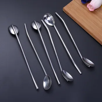 6 Pcs/Pack Metal Straw Spoon Stainless Steel Oval Shape Metal Drinking Spoon Straw Reusable Straws Cocktail Spoons Set
6 Pcs/Pack Metal Straw Spoon Stainless Steel Oval Shape Metal Drinking Spoon Straw Reusable Straws Cocktail Spoons Set