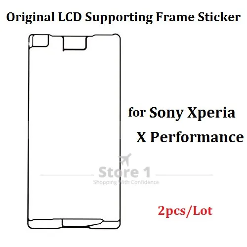 Фото 2pcs/lot Original for Sony Xperia X Performance Front LCD Supporting Frame Housing Cover Adhesive Sticker Touch Screen Glue | Мобильные