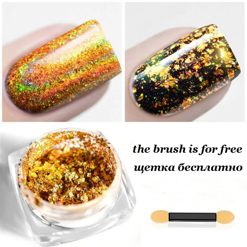 1pcs Holo Nail Glitter Powder Laser 0.2g Gold Mirror Effect Pigment Powder Dust For Nails UV Gel Polish Chrome Glitters Powder 6
1pcs Holo Nail Glitter Powder Laser 0.2g Gold Mirror Effect Pigment Powder Dust For Nails UV Gel Polish Chrome Glitters Powder 6