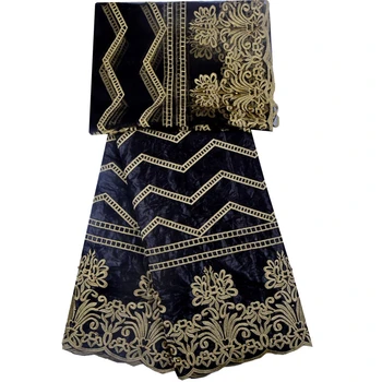 5Yards African Bazin Lace Black With 2 Yard French Net Lace High Quality Bazin Riche Lace Fabric Latest Bazin Riche Getzner1303B
5Yards African Bazin Lace Black With 2 Yard French Net Lace High Quality Bazin Riche Lace Fabric Latest Bazin Riche Getzner1303B